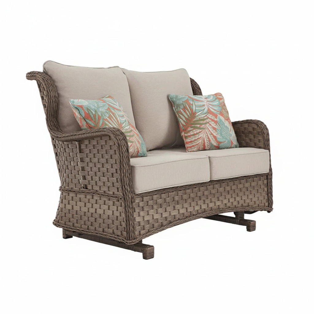 Clear Ridge Glider Loveseat with Cushion