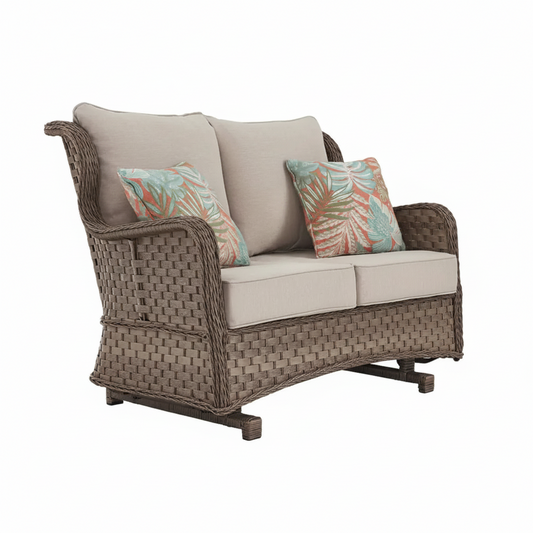 Clear Ridge Glider Loveseat with Cushion
