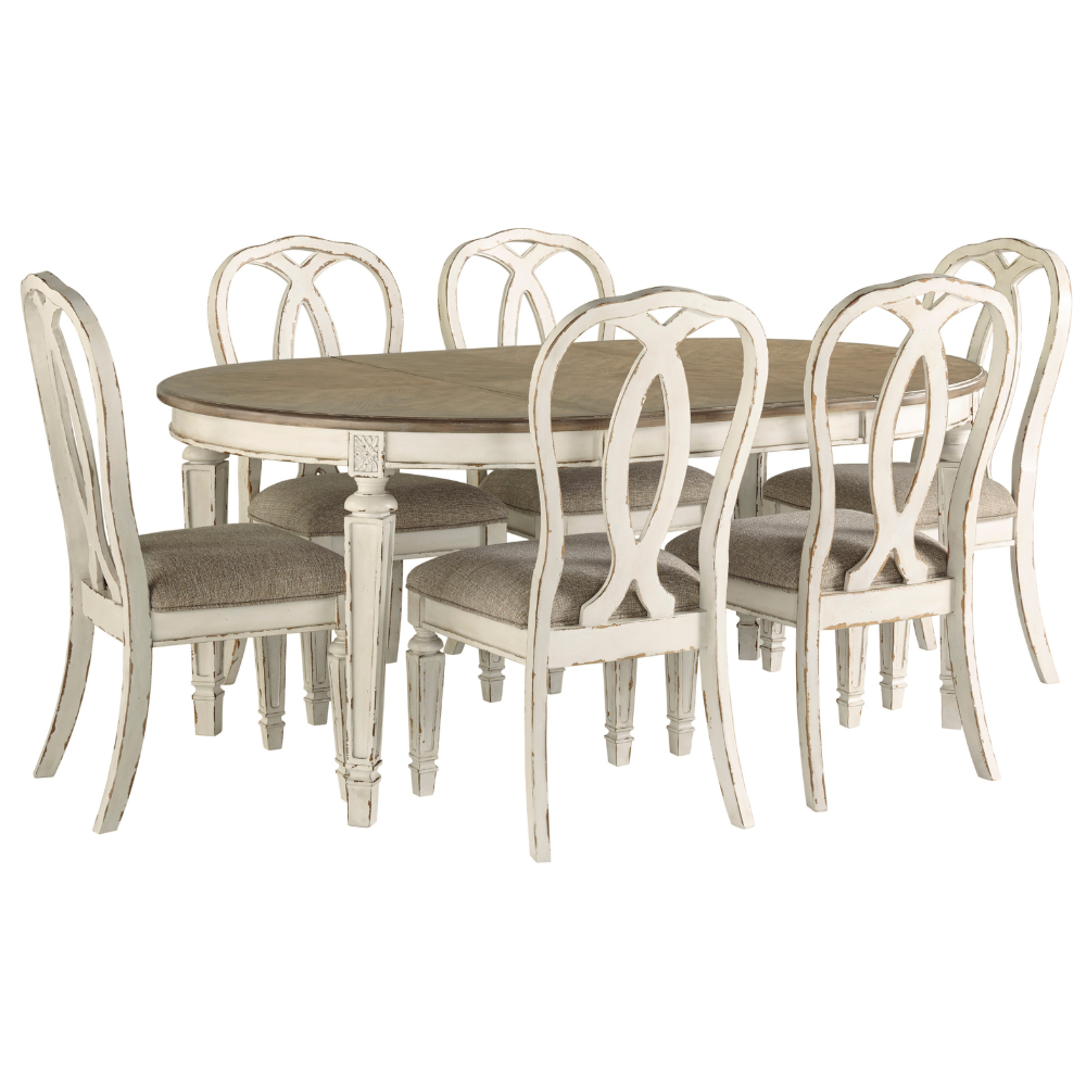 Realyn Dining Table and 6 Chair Set