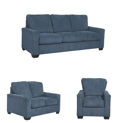 Blue Rannis Sofa Set