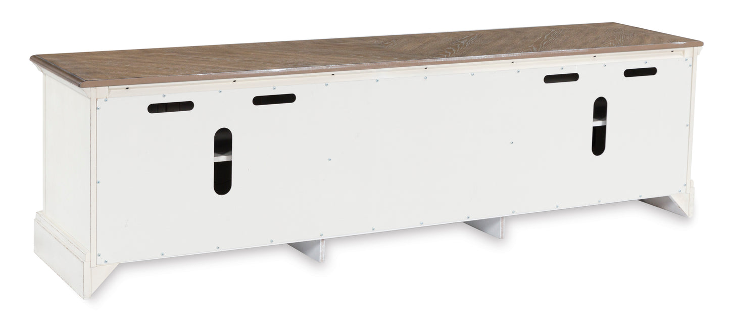 Realyn Oval Table Set With TV Stand