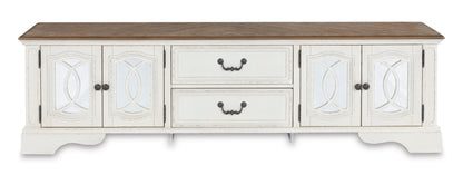 Realyn Oval Table Set With TV Stand