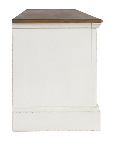 Realyn Oval Table Set With TV Stand