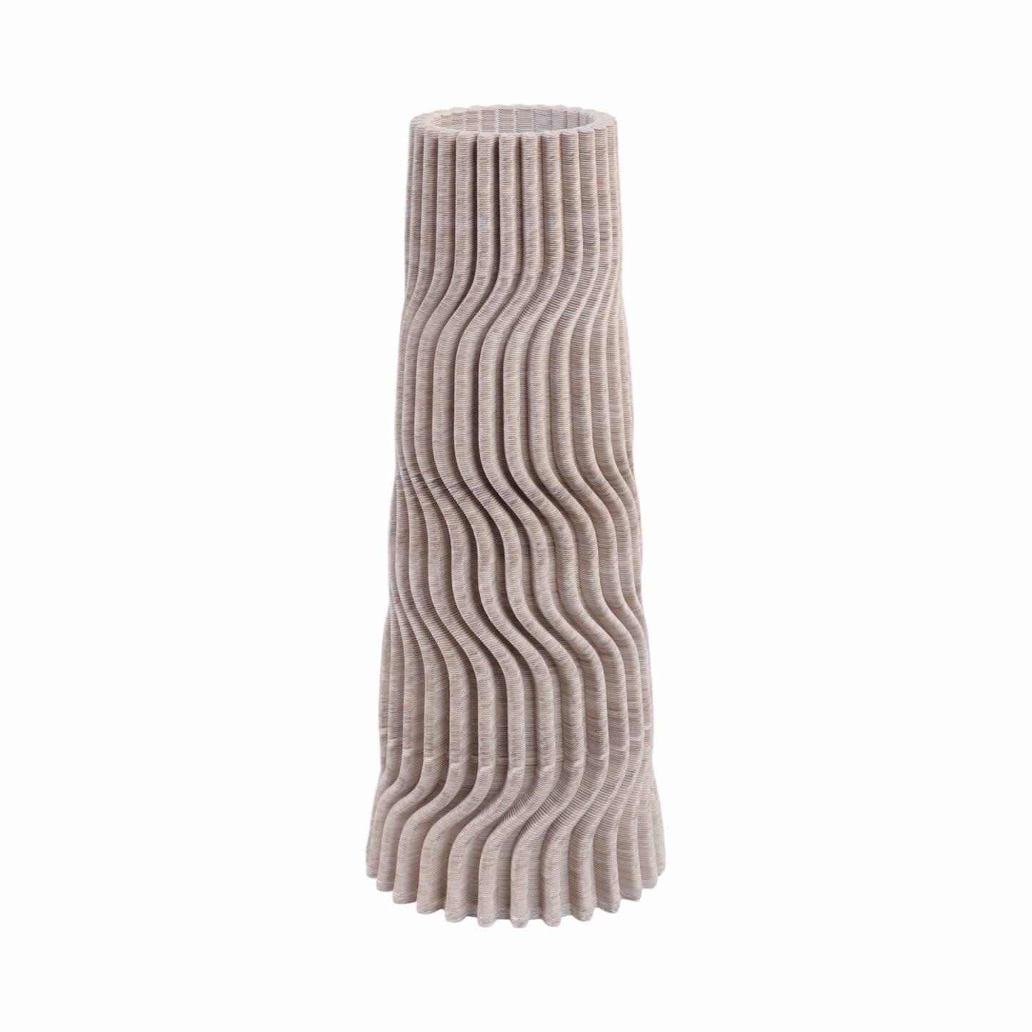 Shelvin 3d Printed Porcelain Vase, Multi |EV21283-02