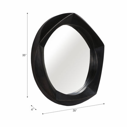 35x35" Warlow Metal Wall Mirror