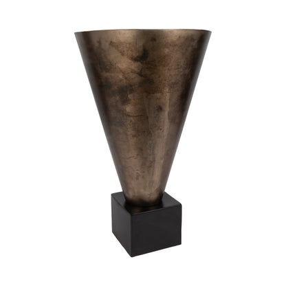 EV19881-02 |19" Cassendra Large Metal Vase, Gold