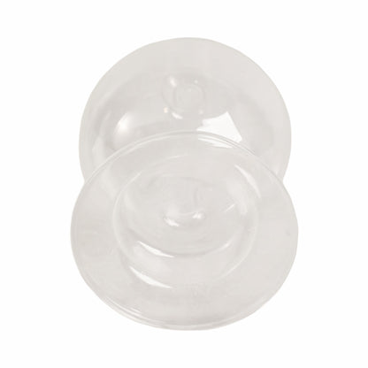 7" Glass Bubble Taper Candle Holder, Clear