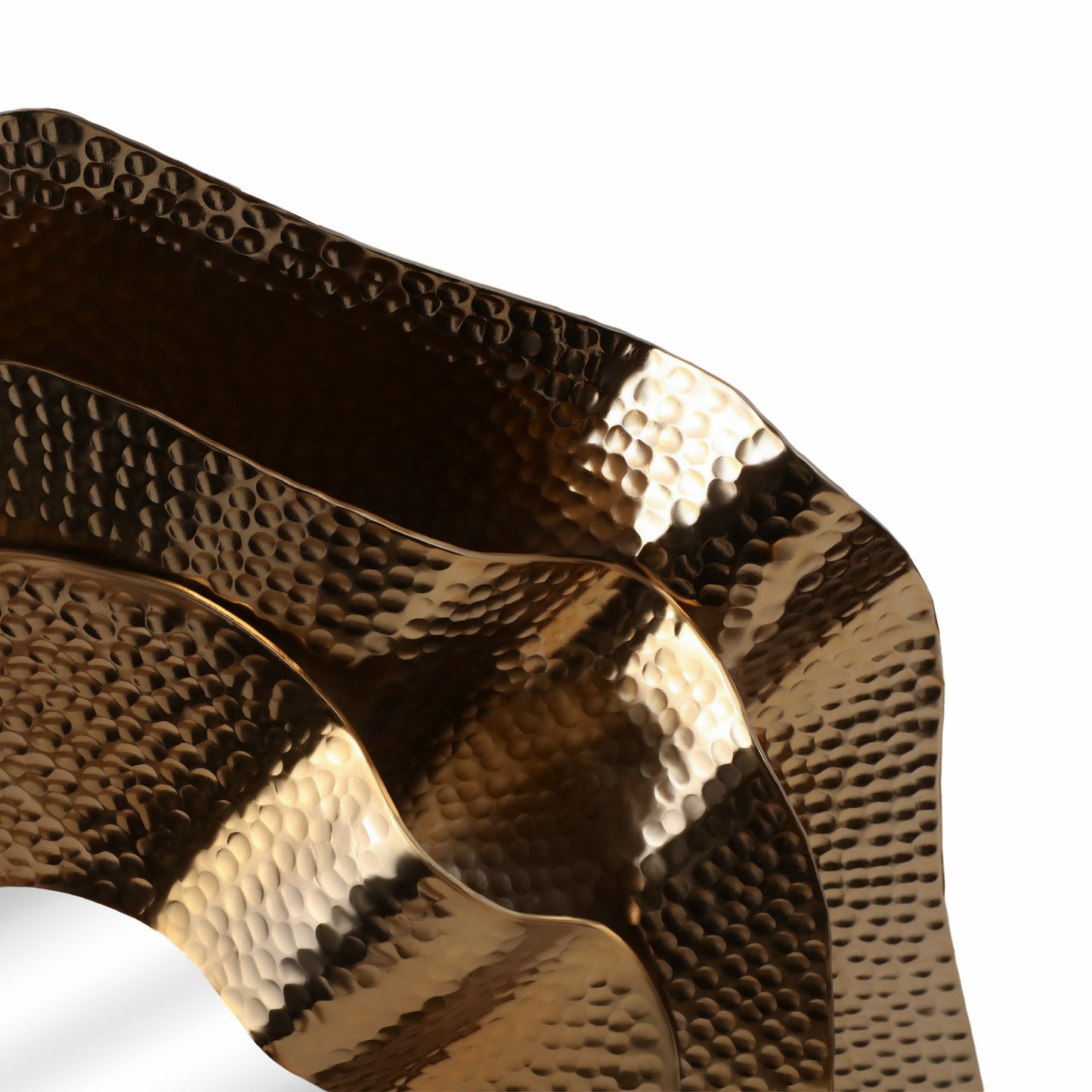 Metal, S/3 17/21/25" Sarasota Gold Mirrors