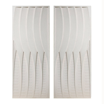 EV70374  S/2 6/8" BARWA OBJECTS WITH CRYSTAL CUBES, BLACK( Sagebrook Home  )