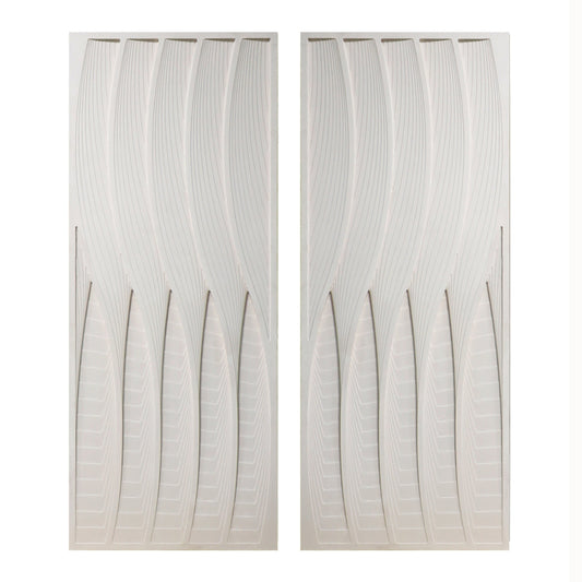 EV70374  S/2 6/8" BARWA OBJECTS WITH CRYSTAL CUBES, BLACK( Sagebrook Home  )