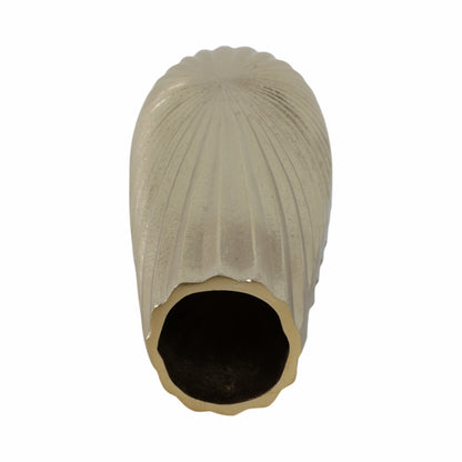 METAL, 16" BURST VASE, CHAMPAGNE