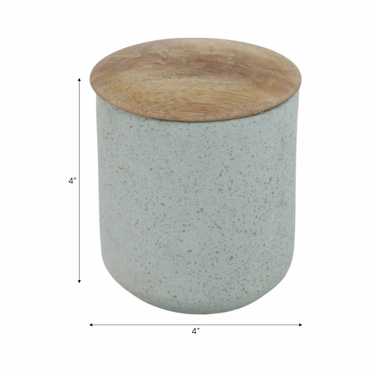 4" 9oz Wild Jasmine & Daisy Tall Cndle W/lid, Blue