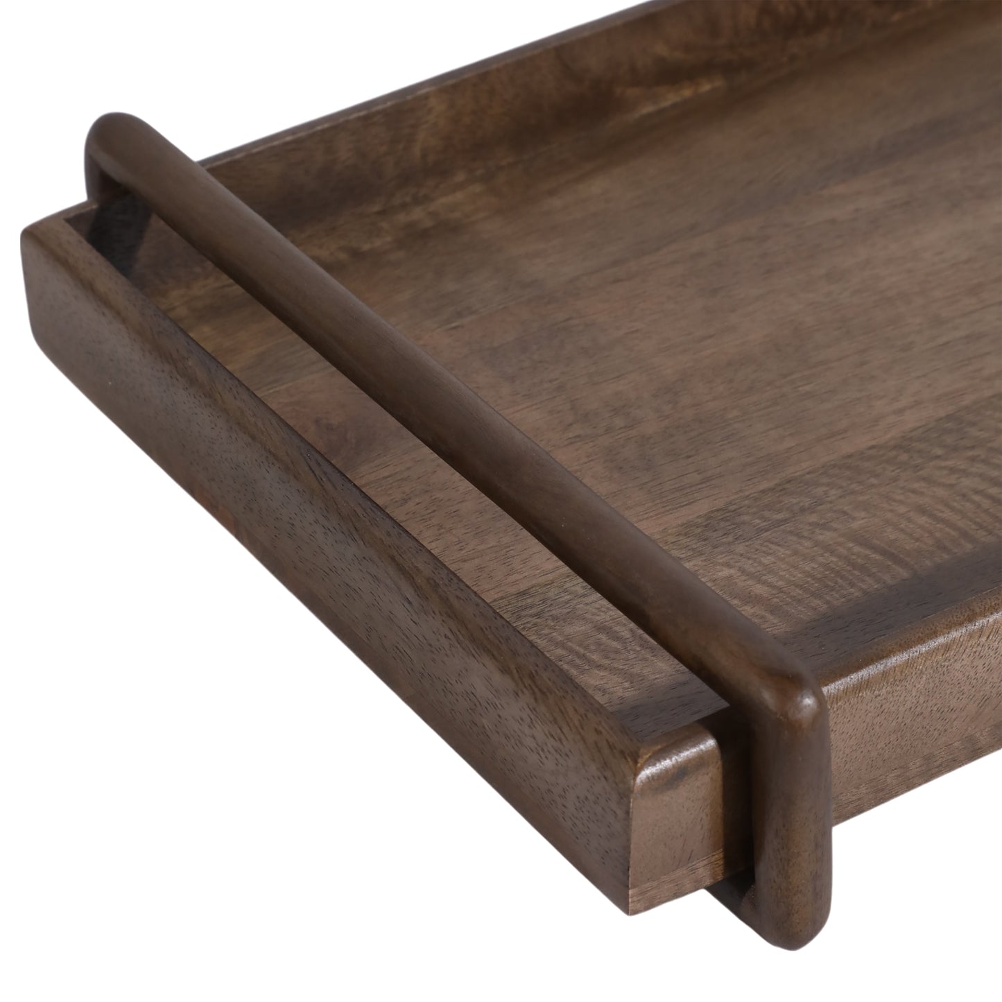 S/3 18/22/26" Kazu Wood Trays, Brown