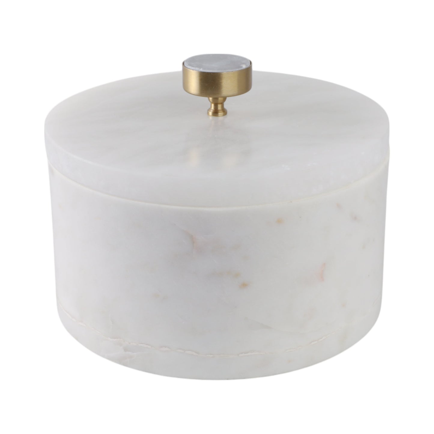 8" Vero Large Alabaster And Marble Box