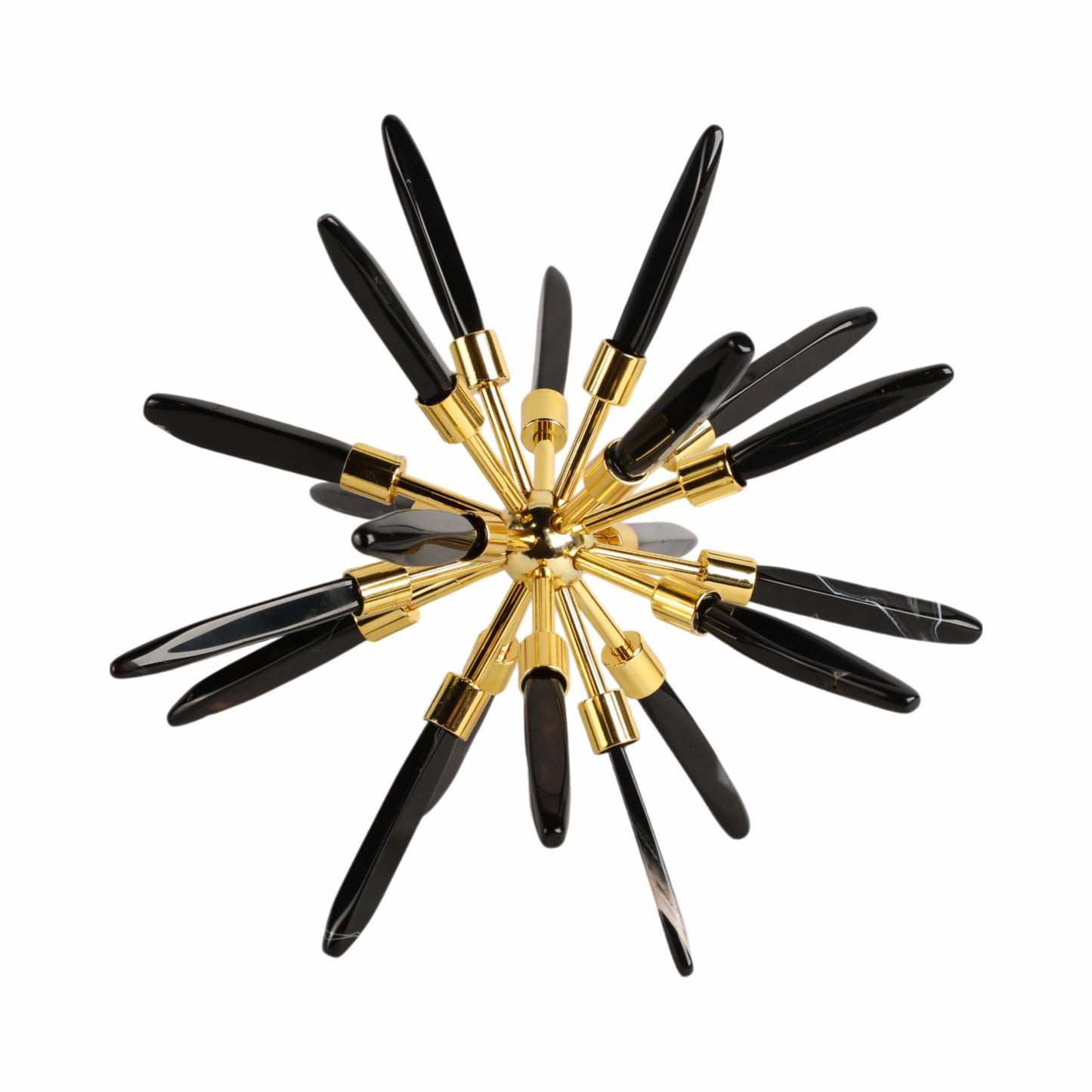 10" Fiona Large Black Stone Starburst Statuary Kd