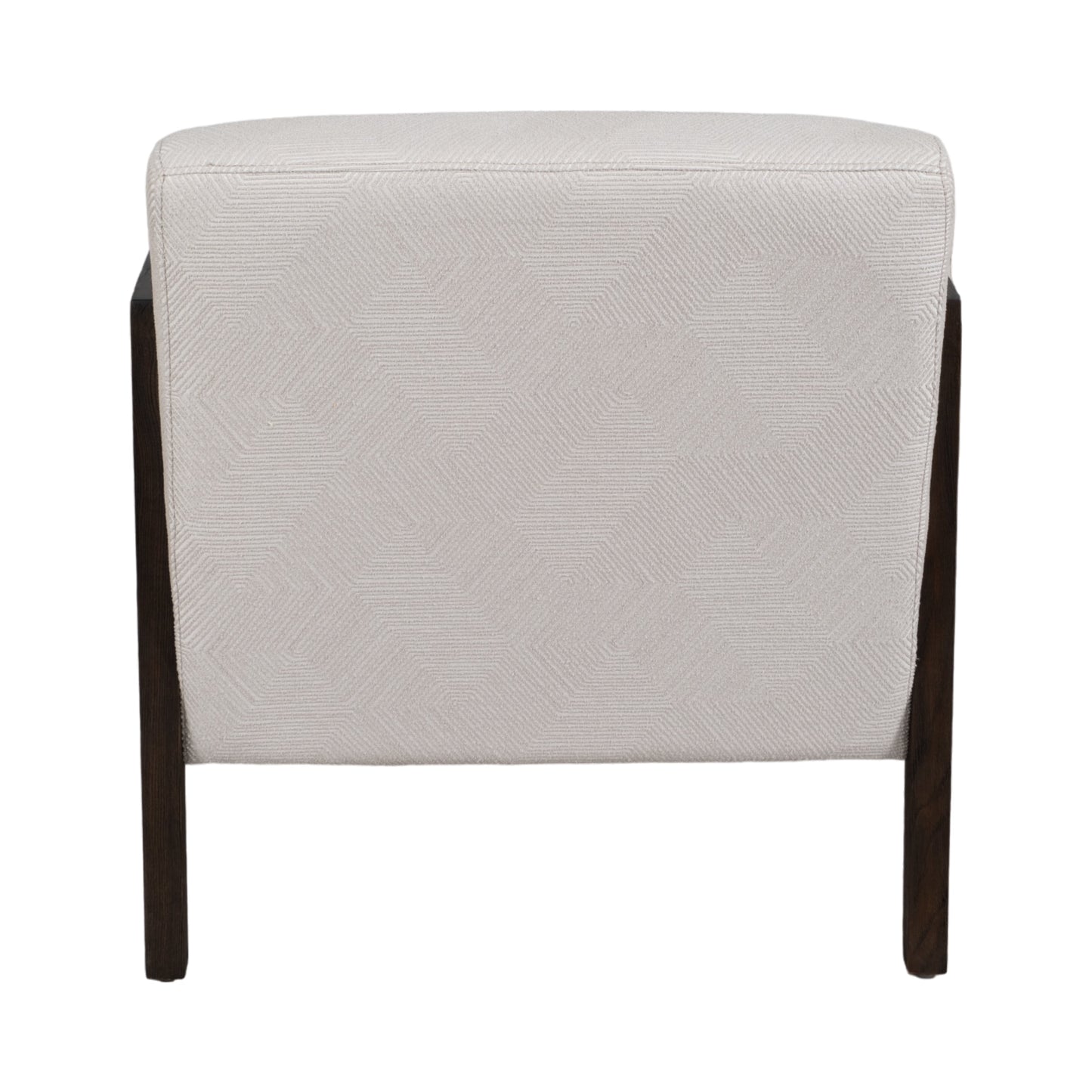 28" Brunner Accent Chair, White/black