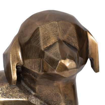 13" Alona Geometric Dog, Gold