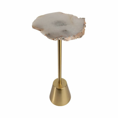 Golden stone accent Table