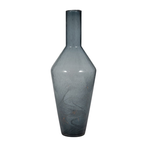 ABIGAIL BLUE SWIRL GLASS VASE |EV19695