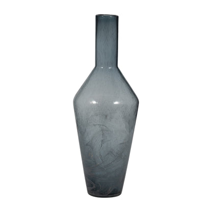 ABIGAIL BLUE SWIRL GLASS VASE |EV19696