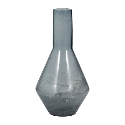 ABIGAIL BLUE SWIRL GLASS VASE |EV19696