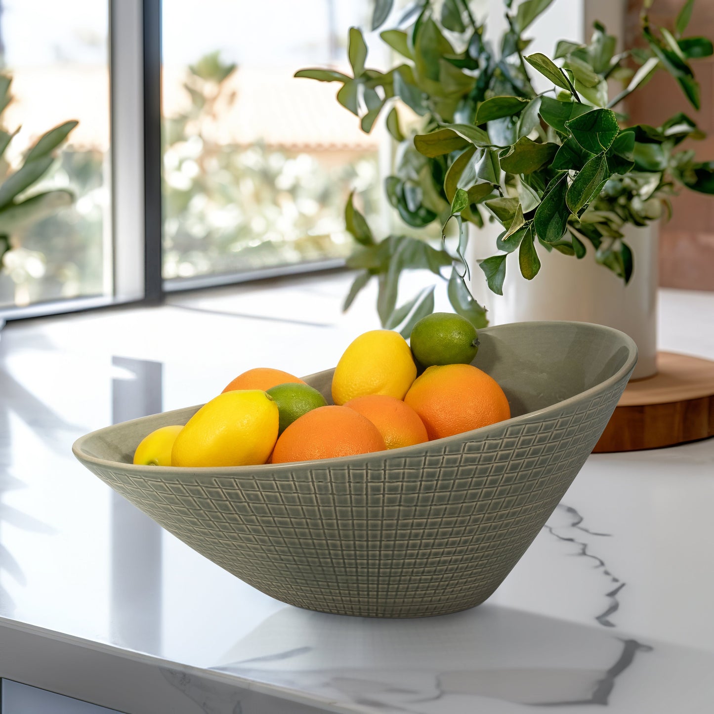 EV19846  S/4 20X20 KORYAK DIMENSIONAL PLASTER ART( Sagebrook Home  )