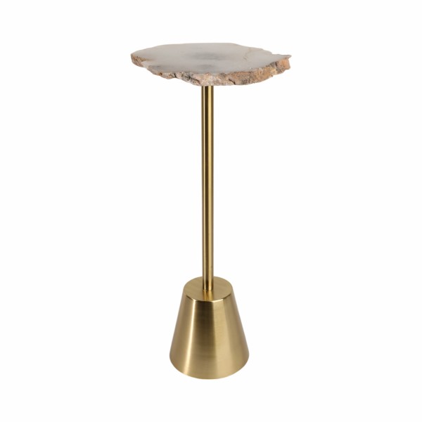 Golden stone accent Table
