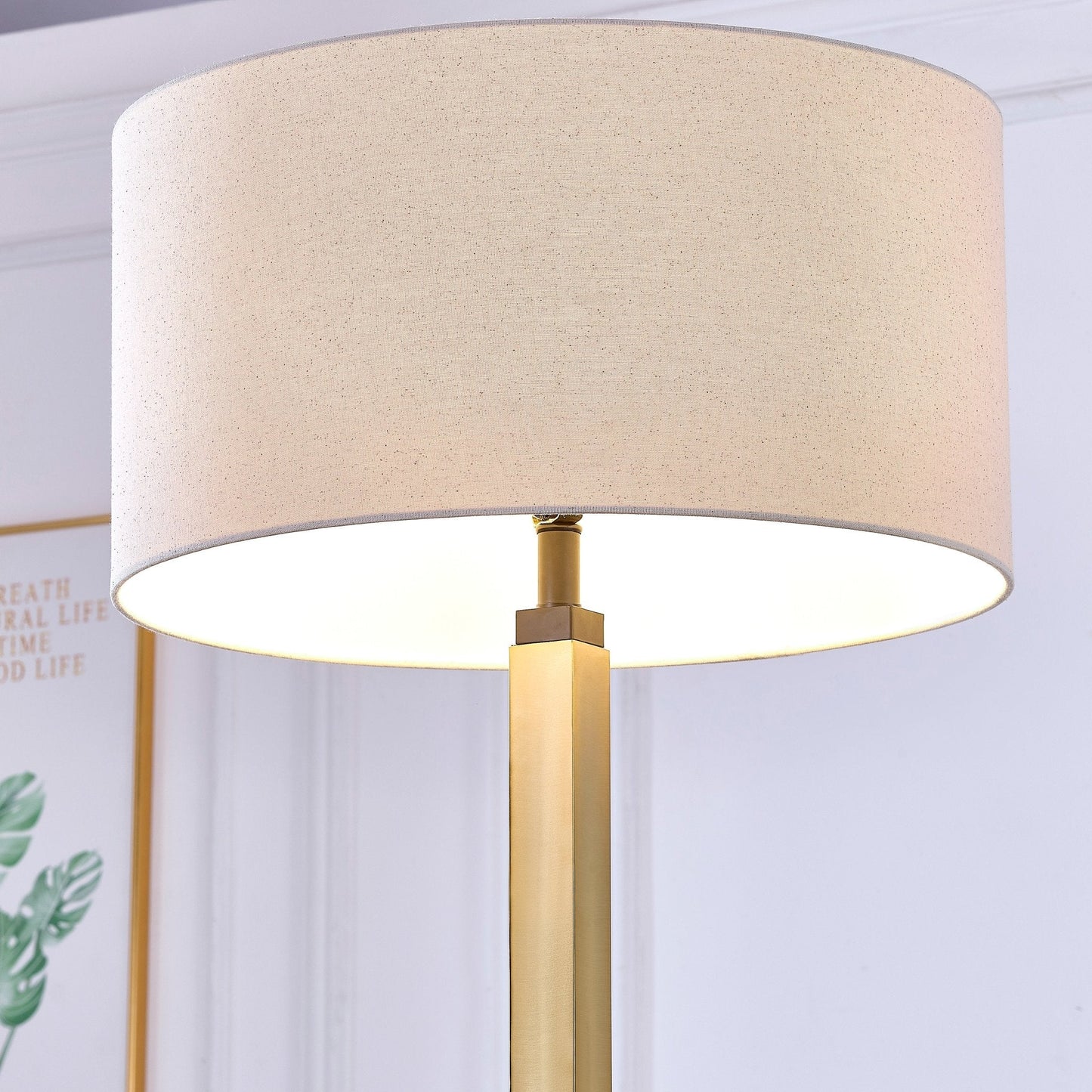 72'H Nebula Gold Metal Floor Lamp