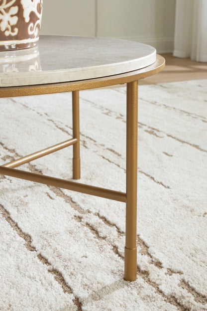 Alben Round Cocktail Table Set