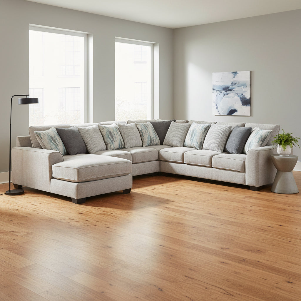 Ardsley 5-Piece Sectional with Chaise with Free Tulen Recliner |39504S15-9860625