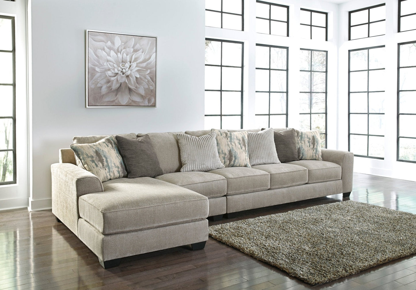 Ardsley 5-Piece Sectional with Chaise with Free Tulen Recliner S15