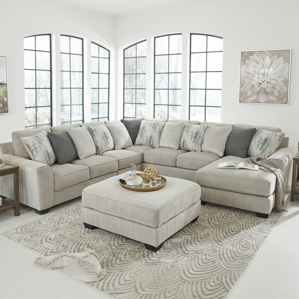 Ardsley 5-Piece Sectional with Chaise with Free Tulen Recliner S15