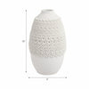 Arroyo 3d Printed Porcelain Vase, Ivory |EV21286-03