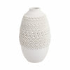 Arroyo 3d Printed Porcelain Vase, Ivory |EV21286-03