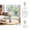 Arroyo 3d Printed Porcelain Vase, Ivory |EV21286-03
