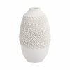 Arroyo 3d Printed Porcelain Vase, Ivory |EV21286-02