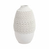 Arroyo 3d Printed Porcelain Vase, Ivory |EV21286-01