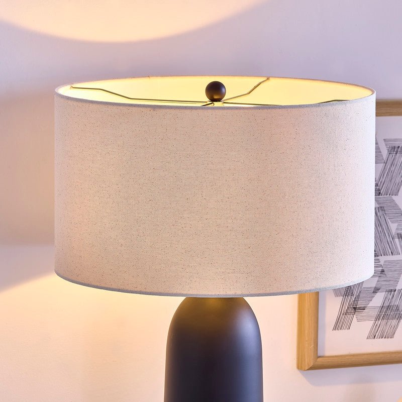 Atlas Matt Black Table Lamp