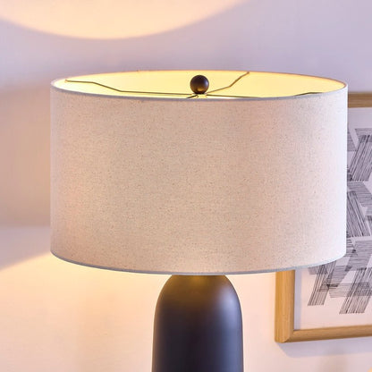 Atlas Matt Black Table Lamp
