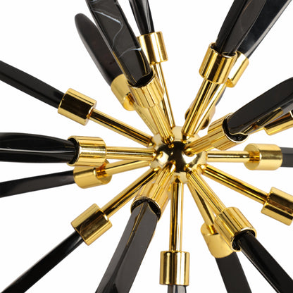 10" Fiona Large Black Stone Starburst Statuary Kd