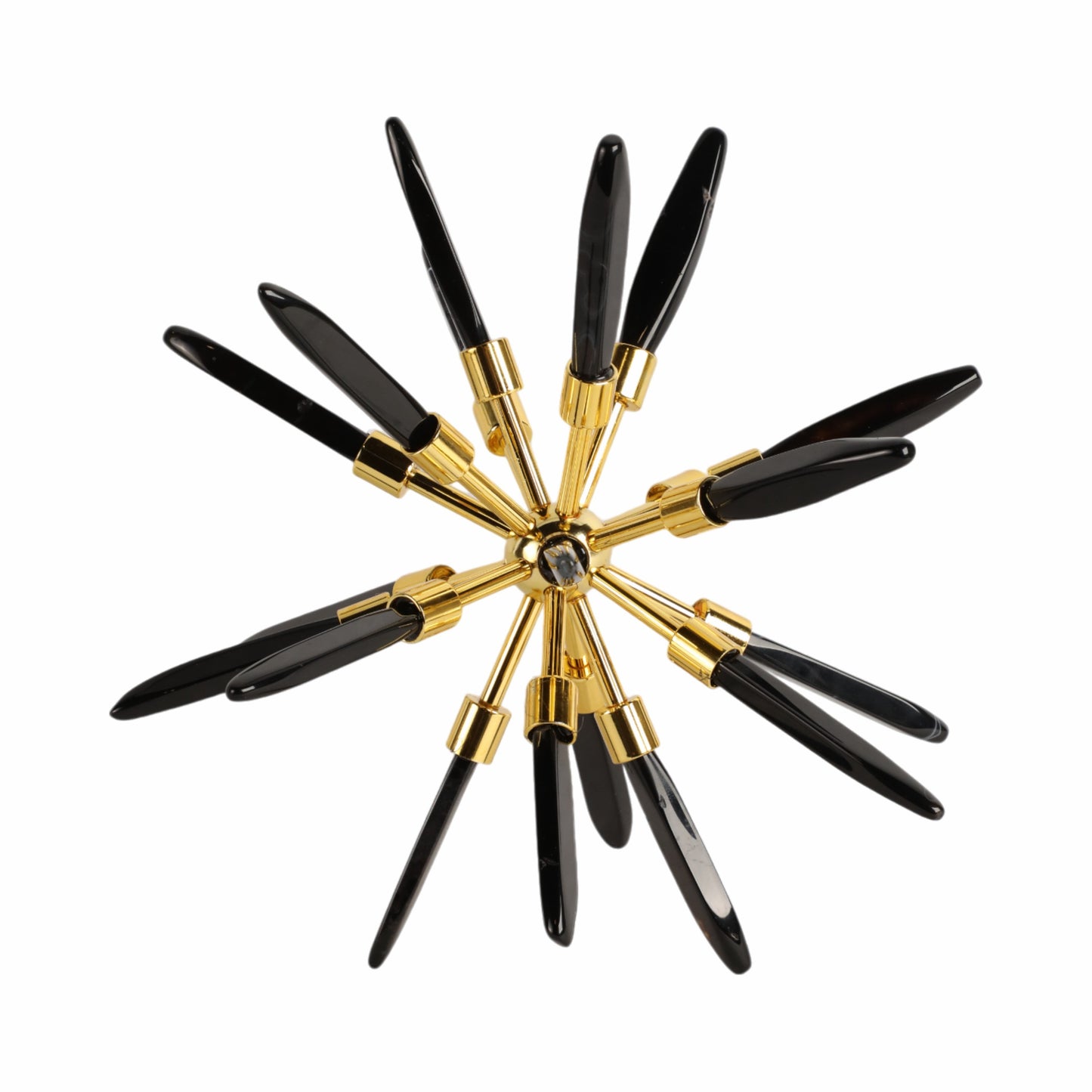 10" Fiona Large Black Stone Starburst Statuary Kd