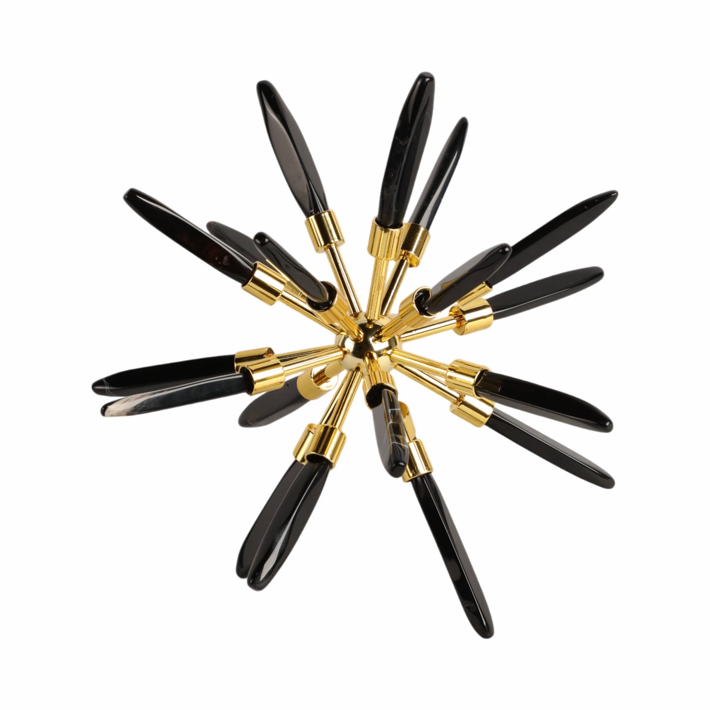 10" Fiona Large Black Stone Starburst Statuary Kd