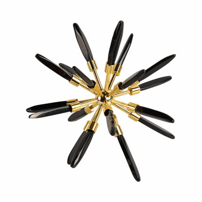 10" Fiona Large Black Stone Starburst Statuary Kd