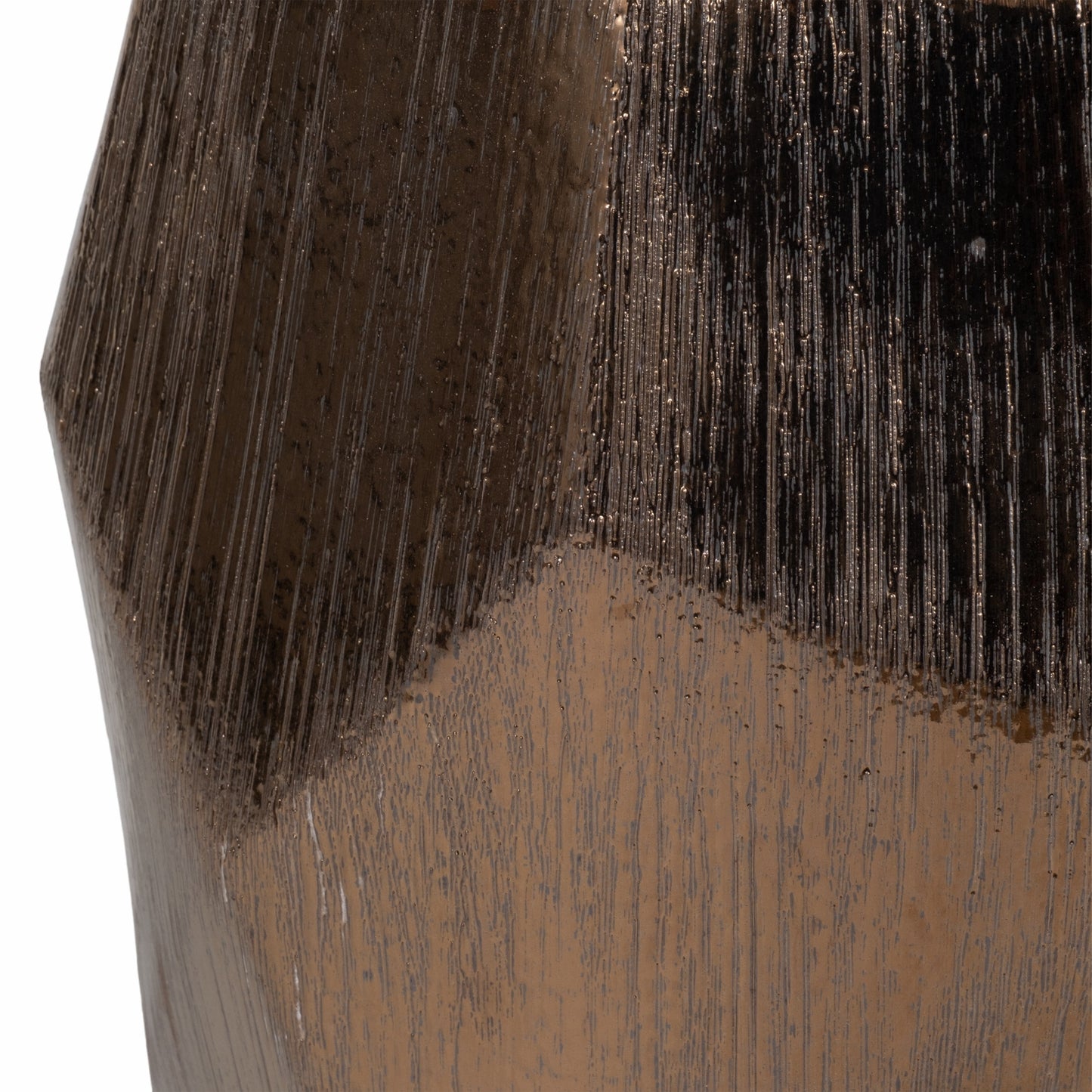 20" Tiziano Ceramic Bronze Garden Stool