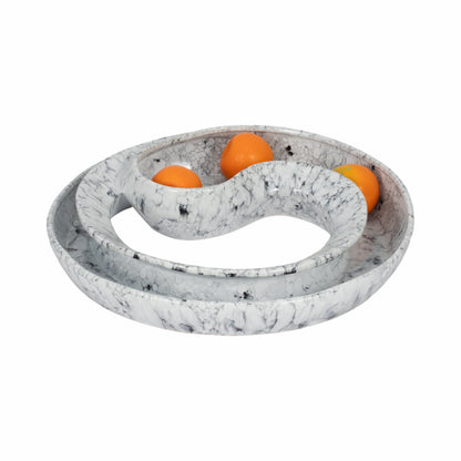 20" Karlin Marbled Ceramic Bowl