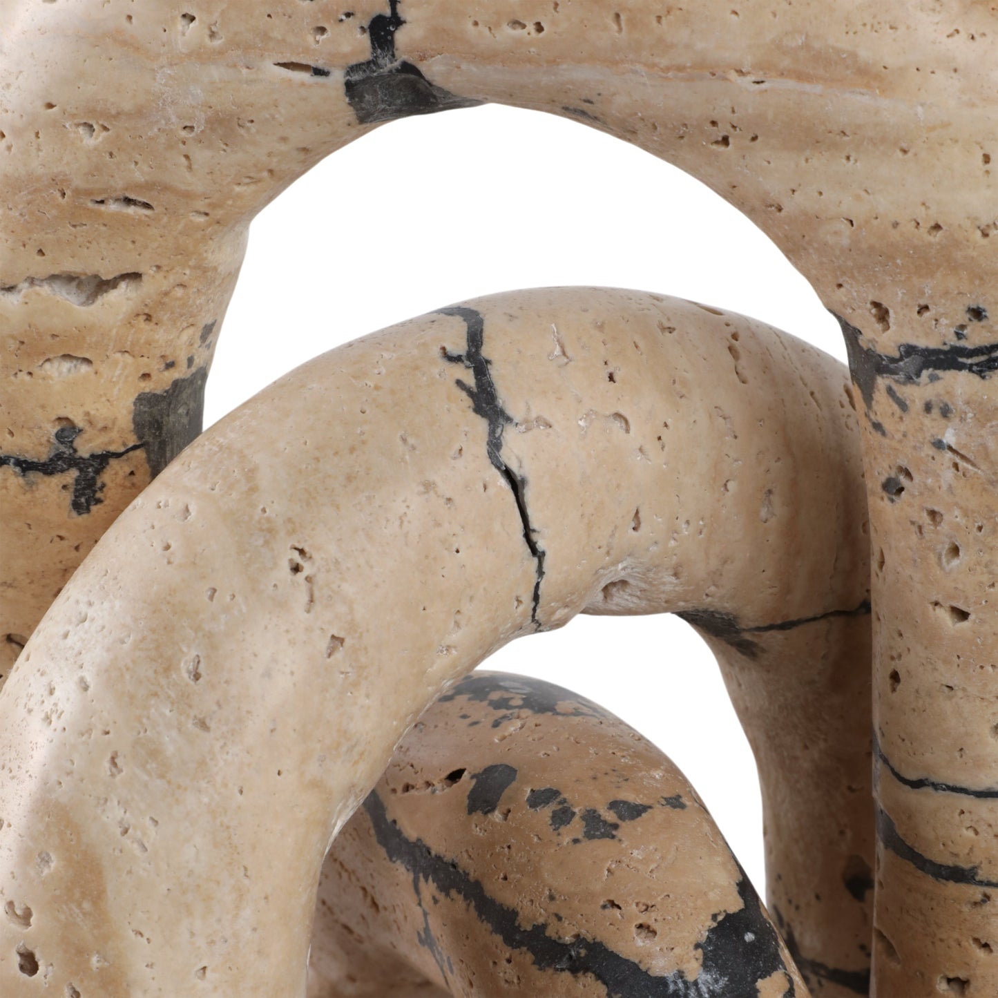 S/3 10" Gorda Crackle Travertine Arches