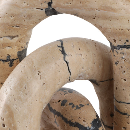 S/3 10" Gorda Crackle Travertine Arches