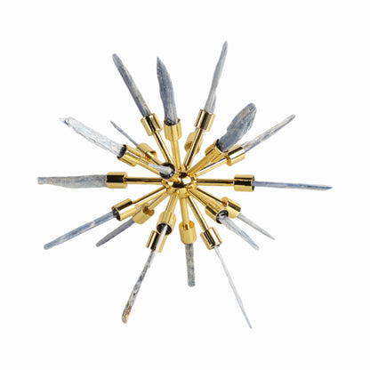 10" Fiona Large Blue Stone Starburst Statuary Kd