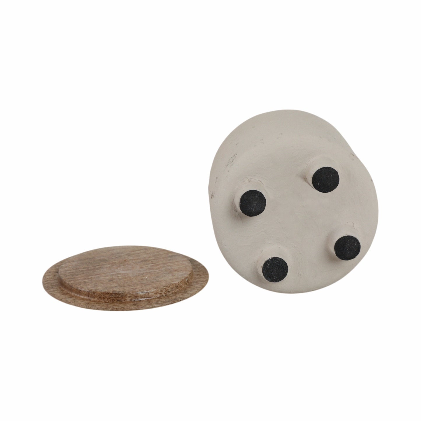 4" 7oz Euclyptus & Sage Footed Cndle W/lid, Cream