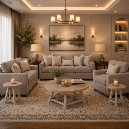 Stonemeade Sofa Set with Free Loratti Table